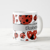 Patroon van luibugs, rode luibugs, Jouw naam Grote Koffiekop (Voorkant rechts)