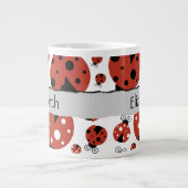 Patroon van luibugs, rode luibugs, Jouw naam Grote Koffiekop (Voorkant)