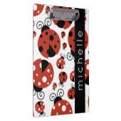 Patroon van luibugs, rode luibugs, Jouw naam Klembord (Rechts)