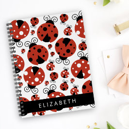 Patroon van luibugs, rode luibugs, Jouw naam Planner