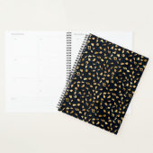 Patroon van luipaard en goudblauw planner (Display)