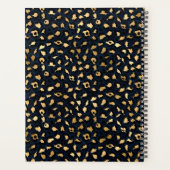 Patroon van luipaard en goudblauw planner (Achterkant)