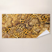 Patroon van luipaard en slang badhanddoek (Badhanddoek)