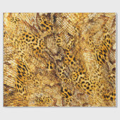 Patroon van luipaard en slang cadeaupapier (Vlak)