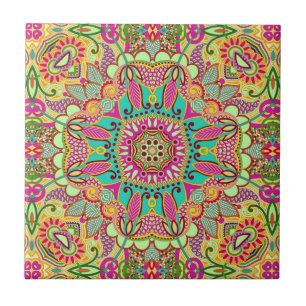 Patroon van Mandala Tegeltje