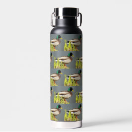 Patroon van mannelijke wilde eend waterfles