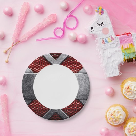 Patroon van metaal bord (Feest)