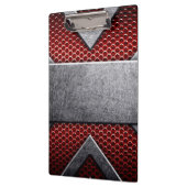 Patroon van metaal bord klembord (Links)