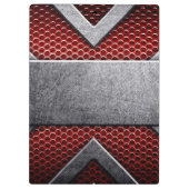 Patroon van metaal bord klembord (Achterkant)