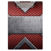 Patroon van metaal bord klembord (Voorkant)