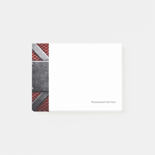 Patroon van metaal bord post-it® notes (Voorkant)