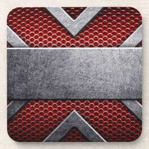 Patroon van metaalplaat bier onderzetter