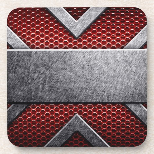 Patroon van metaalplaat bier onderzetter (Voorkant)