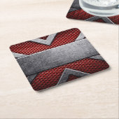 Patroon van metaalplaat kartonnen onderzetters (Schuin)