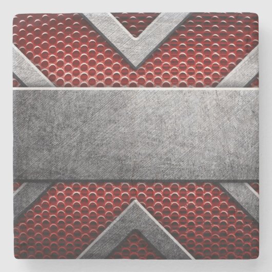 Patroon van metaalplaat stenen onderzetter (Voorkant)