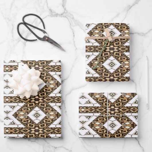 patroon van modder inpakpapier vel (Voorkant)