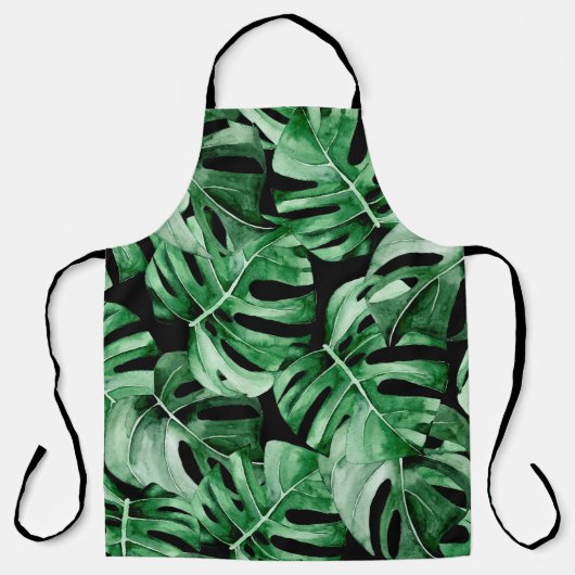 patroon van Monstera-bladeren Schort (Voorkant)