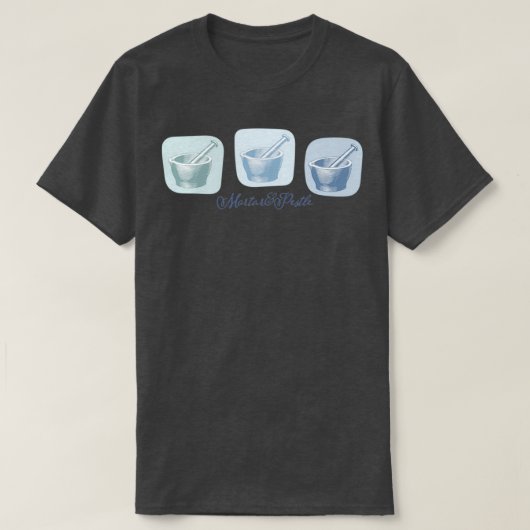patroon van mortar en stamper t-shirt (Design voorkant)