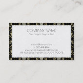 patroon van mousserende maskers visitekaartje (Achterkant)