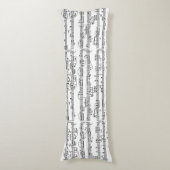 patroon van muzieknoten lichaamskussen (Voorkant Verticaal)