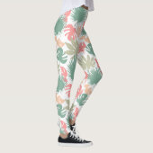 Patroon van naadloze tropische bladeren leggings (Rechts)