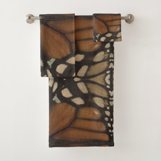Patroon van nabije monarchvlinder-vleugel bad handdoek (Insitu)