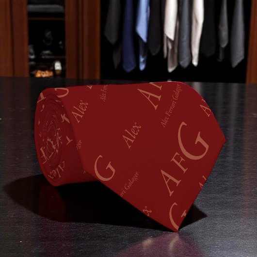 patroon van namen, aangepast stropdas