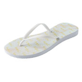 Patroon van Namen Slim Strap Monogrammed Chic Cool Teenslippers (Schuin)