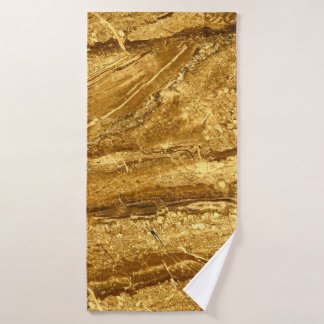 patroon van natuurlijke goudmarmertegels badhanddoek