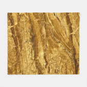 patroon van natuurlijke goudmarmertegels fleece deken (Voorkant (Horizontaal))