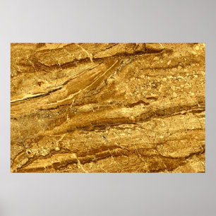 patroon van natuurlijke goudmarmertegels poster