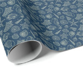 Patroon van oceaanbewoners cadeaupapier (Rol Hoek)
