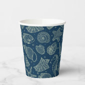 Patroon van oceaanbewoners papieren bekers (Links)