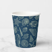 Patroon van oceaanbewoners papieren bekers (Voorkant)