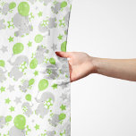Patroon van olifanten, luifantennepalen - groen gr sjaal<br><div class="desc">Kute,  leuke en schattige patronen met olifanten,  ballonnen en sterren. Moderne en trendy gave,  perfect voor de olifantenliefhebber in je leven.</div>