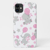 Patroon van olifanten, luifantennepalen - Roze gri Case-Mate iPhone Case (Achterkant)