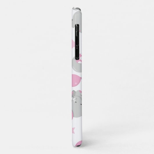 Patroon van olifanten, luifantennepalen - Roze gri Case-Mate iPhone Case (Achterkant/links)