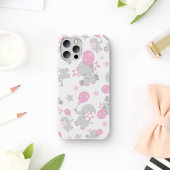 Patroon van olifanten, luifantennepalen - Roze gri Case-Mate iPhone Case