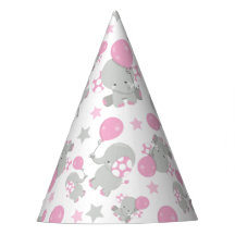 Patroon van olifanten, luifantennepalen - Roze gri