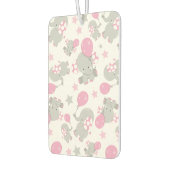 Patroon van olifanten, luifantennepalen - Roze gri Luchtverfrisser (Links)