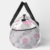 Patroon van olifanten, luifantennepalen - Roze gri Plunjezak (Rechts)