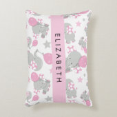 Patroon van olifanten, schattige olifanten, Jouw n Accent Kussen (Voorkant(Verticaal))