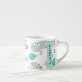 Patroon van olifanten, schattige olifanten, Jouw n Espresso Kop