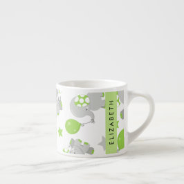 Patroon van olifanten, schattige olifanten, Jouw n Espresso Kop