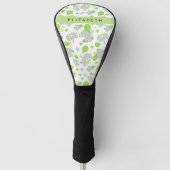 Patroon van olifanten, schattige olifanten, Jouw n Golfheadcover (Voorkant)