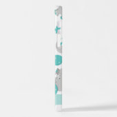 Patroon van olifanten, schattige olifanten, Jouw n iPhone Hoesje (Linkerkant)