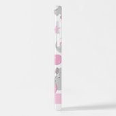 Patroon van olifanten, schattige olifanten, Jouw n iPhone Hoesje (Linkerkant)