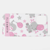 Patroon van olifanten, schattige olifanten, Jouw n iPhone Hoesje (Achterkant horizontaal)