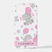 Patroon van olifanten, schattige olifanten, Jouw n iPhone Hoesje (Achterkant)