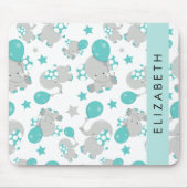 Patroon van olifanten, schattige olifanten, Jouw n Muismat (Voorkant)